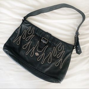 Harley-Davidson Studded Flame Satchel Bag